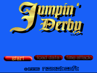 Jumpin' Derby title screen for Super Famicom